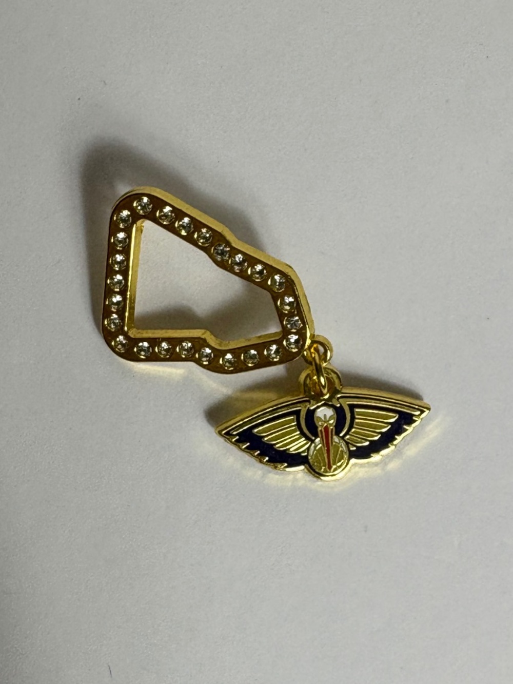 New Era New Orleans Pelicans Frame Hat Pin Blue Gold Pins Hats Hatpin New Eras